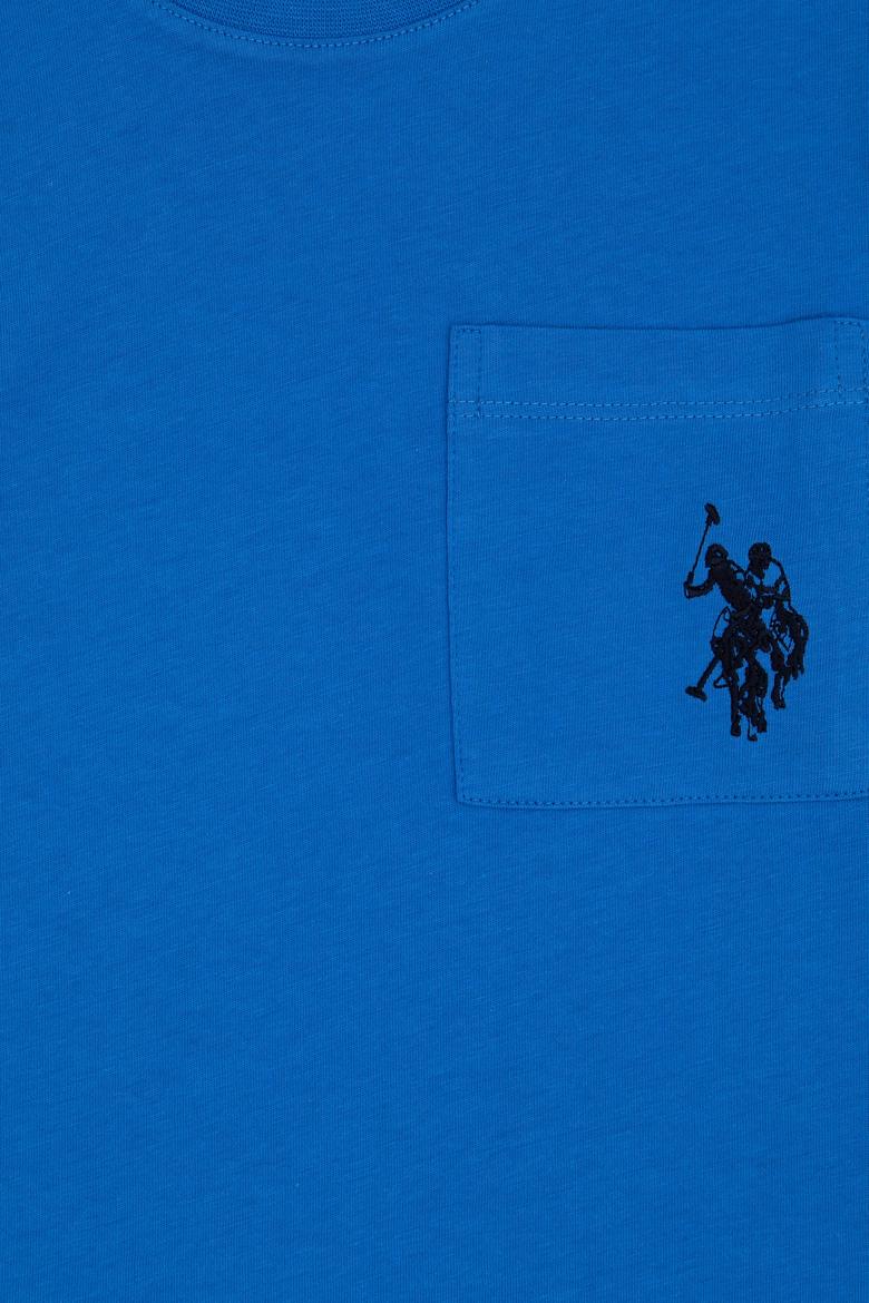 Erkek Çocuk Koyu Mavi Bisiklet Yaka Sweatshirt - 50314033009