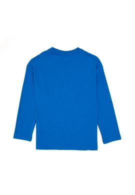 Erkek Çocuk Koyu Mavi Bisiklet Yaka Sweatshirt - 50314033009