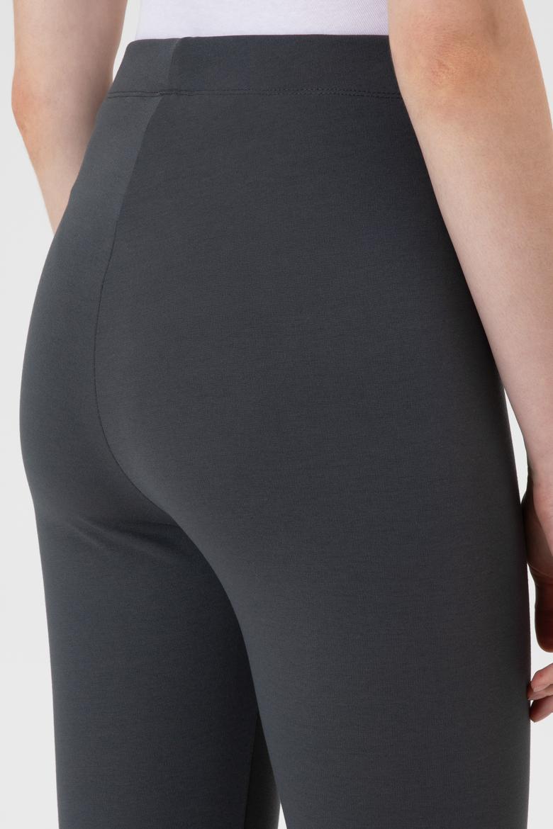 Kadın Antrasit Yüksek Bel Toparlayıcı Günlük Tayt - 50314365025