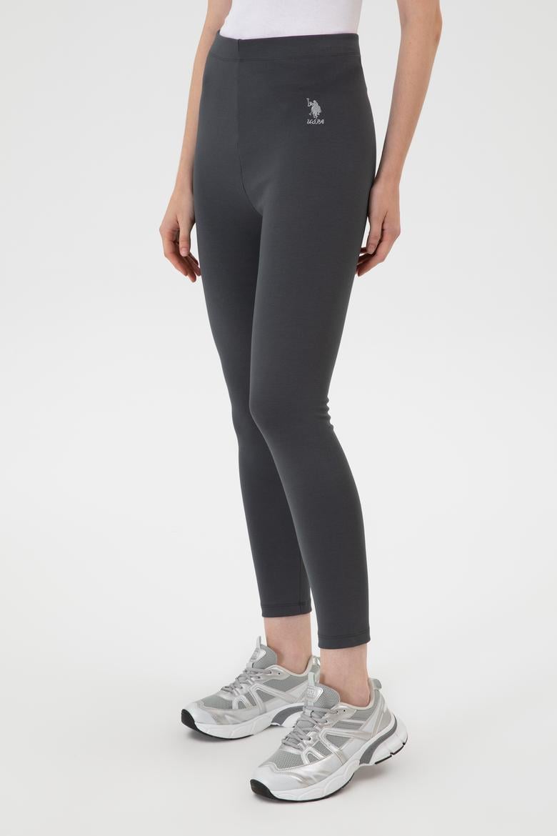 Kadın Antrasit Yüksek Bel Toparlayıcı Günlük Tayt - 50314365025