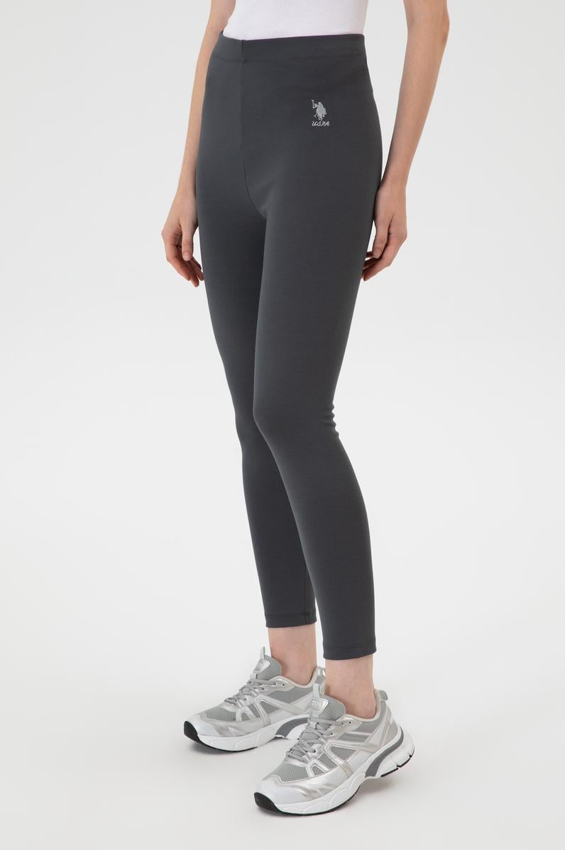 Kadın Antrasit Yüksek Bel Toparlayıcı Günlük Tayt