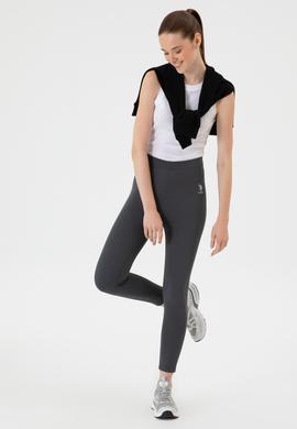 Kadın Antrasit Yüksek Bel Toparlayıcı Günlük Tayt - 50314365025