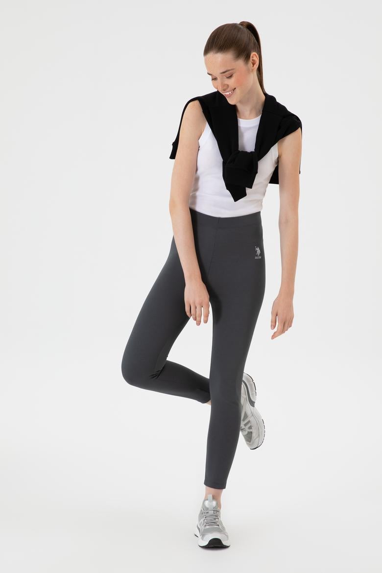 Kadın Antrasit Yüksek Bel Toparlayıcı Günlük Tayt - 50314365025