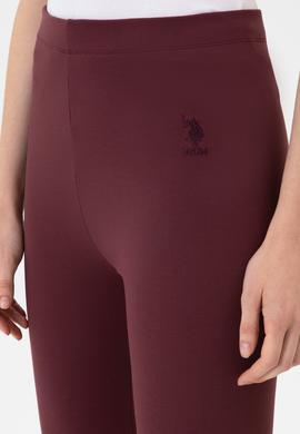 Kadın Bordo Yüksek Bel Toparlayıcı Günlük Tayt - 50314365032