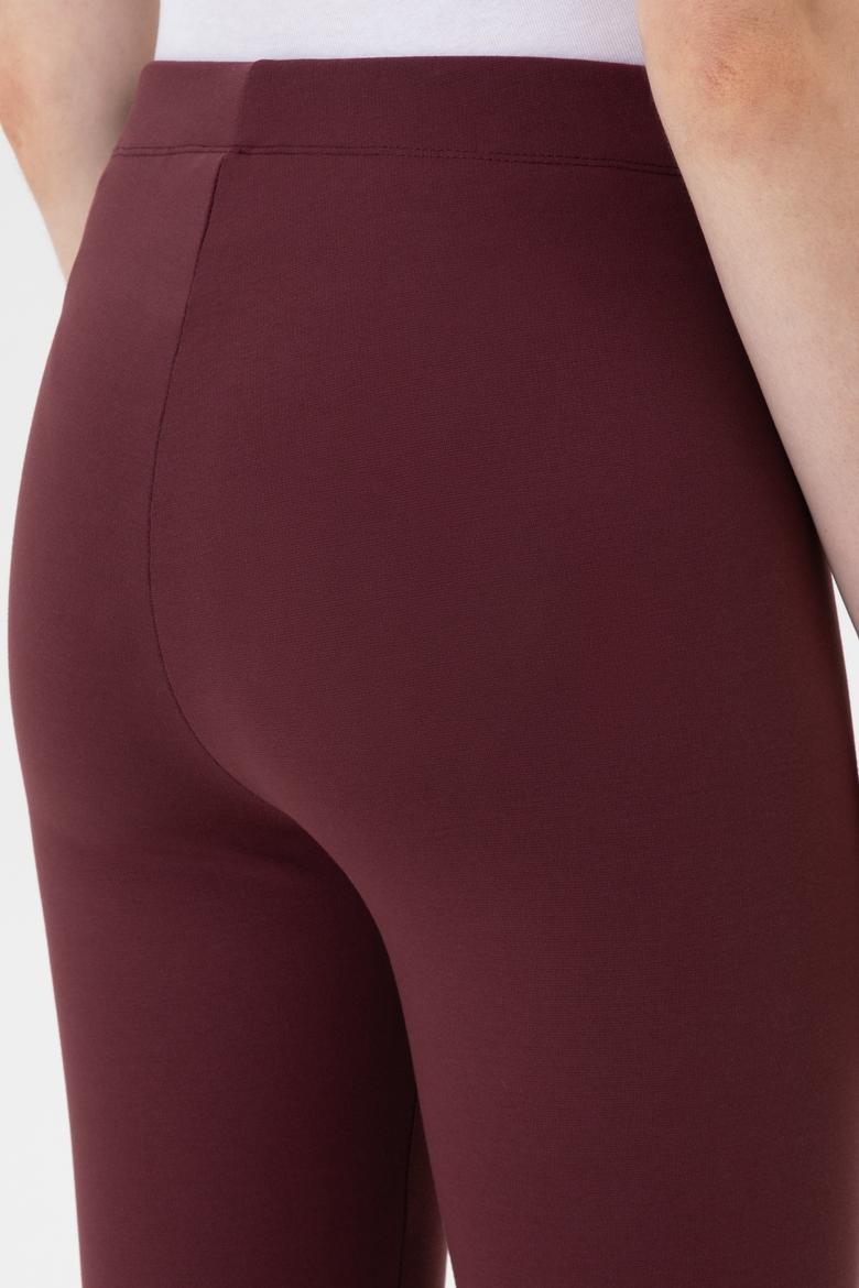 Kadın Bordo Yüksek Bel Toparlayıcı Günlük Tayt - 50314365032
