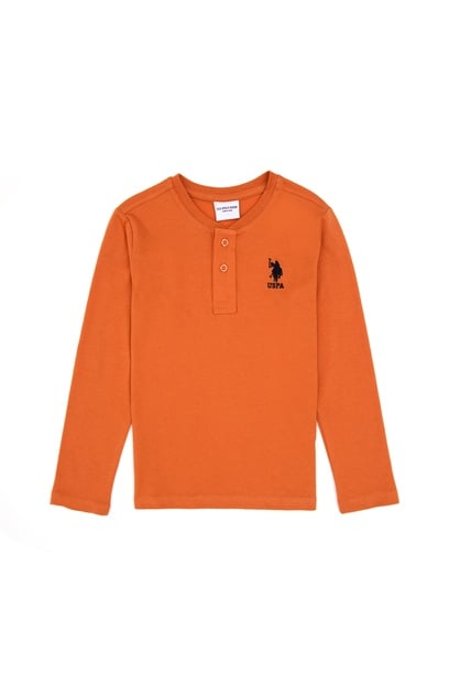 Erkek Çocuk Bakır Bisiklet Yaka Sweatshirt