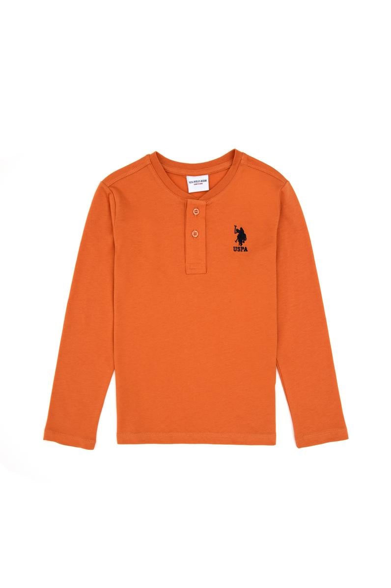 Erkek Çocuk Bakır Bisiklet Yaka Sweatshirt