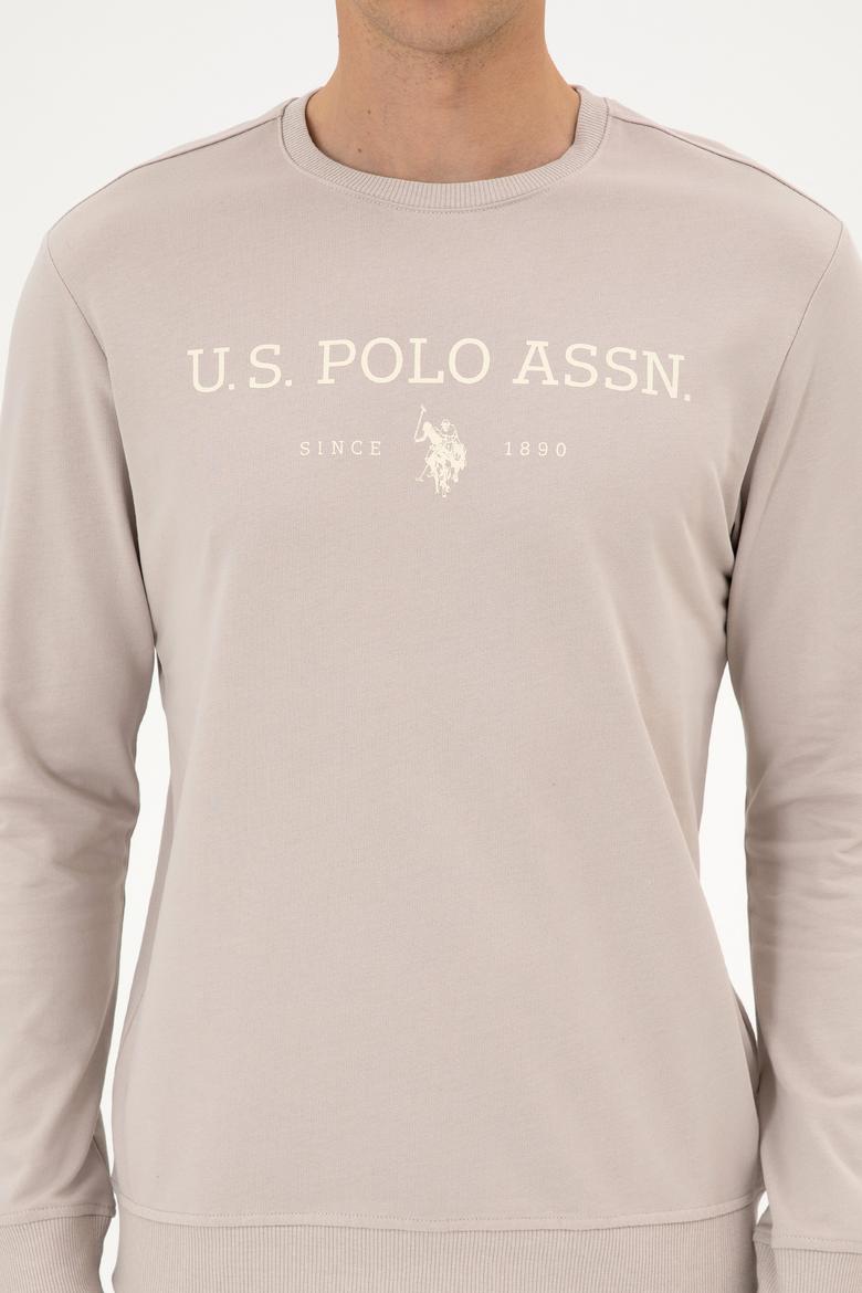 Erkek Regular Fit Bisiklet Yaka Taş İnce Basic Sweatshirt - 50313743036