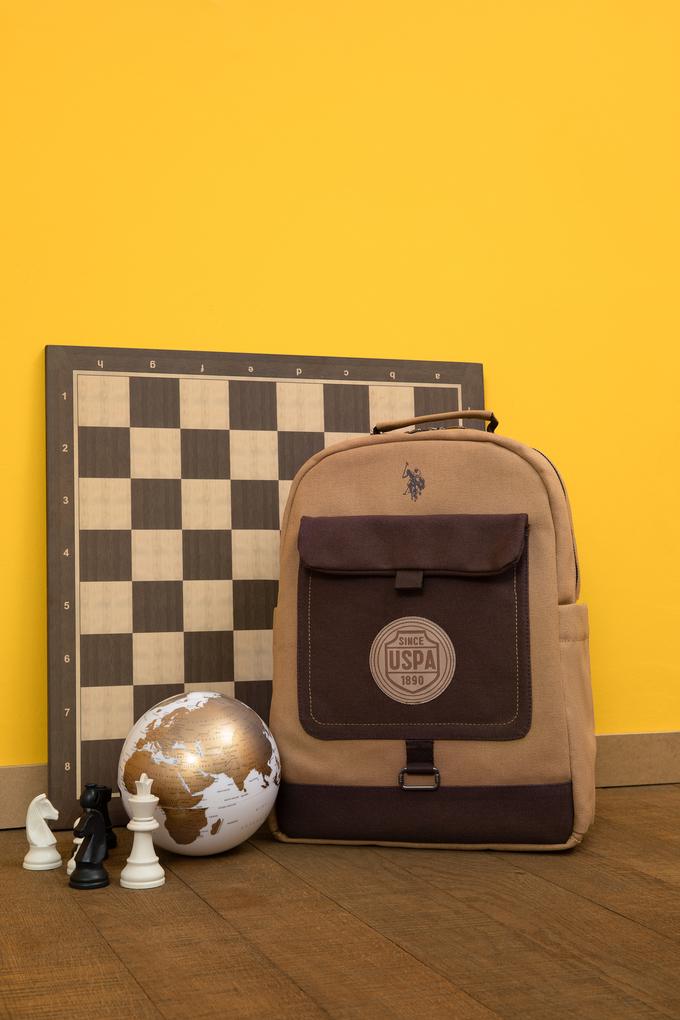 Kız Çocuk Bej Kanvas Okul Çantası