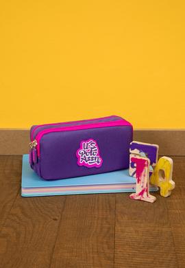 Kız Çocuk Mor Çift Gözlü Kalemlik - 50315240001