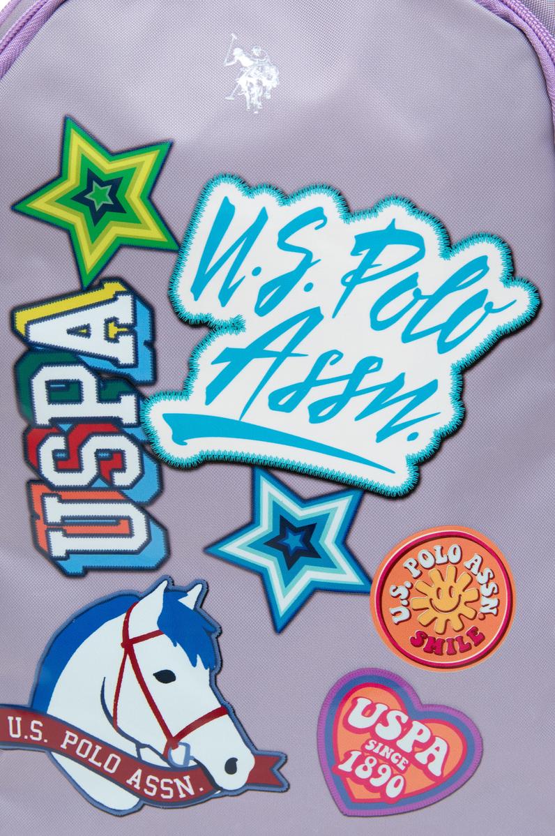 Kız Çocuk Lila Grafik Baskılı Okul Çantası