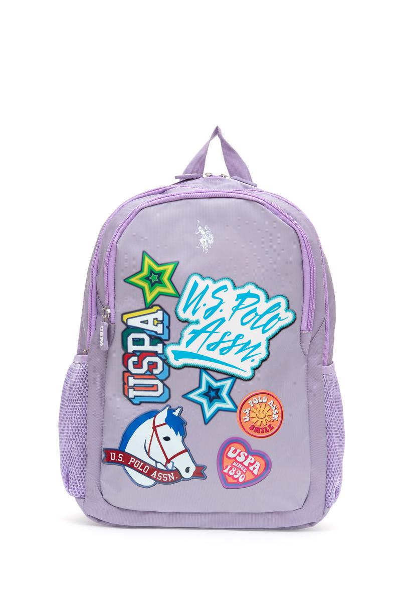 Kız Çocuk Lila Grafik Baskılı Okul Çantası