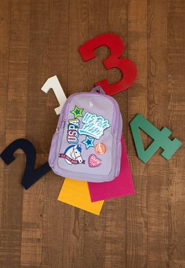Kız Çocuk Lila Grafik Baskılı Okul Çantası - 50315133001