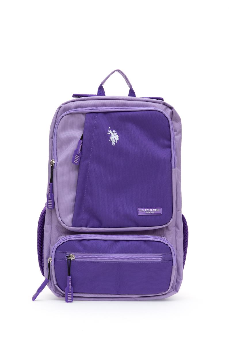 Kız Çocuk Mor Blok Renkli Okul Çantası