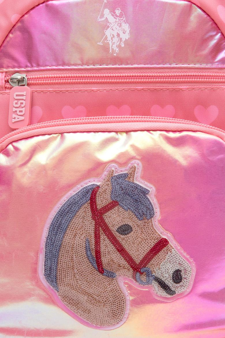 Kız Çocuk Pembe Parlak Çok Gözlü Okul Çantası - 50315126001