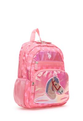 Kız Çocuk Pembe Parlak Çok Gözlü Okul Çantası - 50315126001