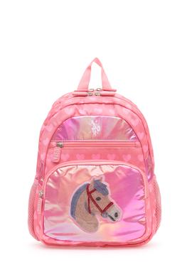 Kız Çocuk Pembe Parlak Çok Gözlü Okul Çantası - 50315126001