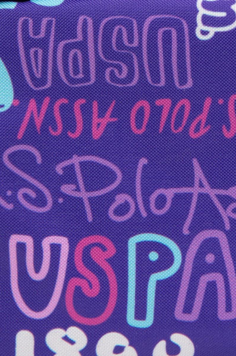 Kız Çocuk Mor Renkli Baskılı Çift Gözlü Kalemlik