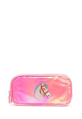 Kız Çocuk Pembe Çift Gözlü Parlak Kalemlik - 50315148001