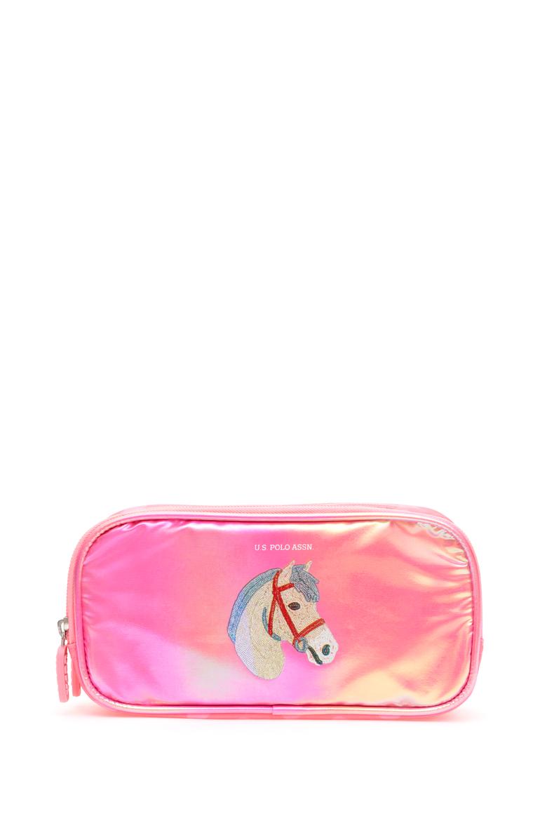 Kız Çocuk Pembe Çift Gözlü Parlak Kalemlik - 50315148001