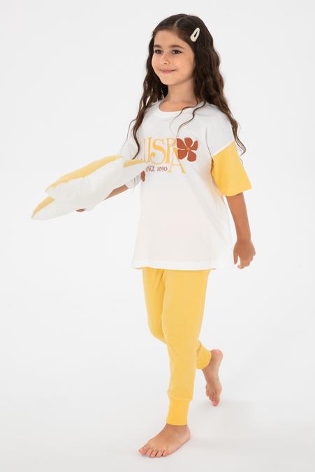 Kız Çocuk Sarı Alt Üst Takım