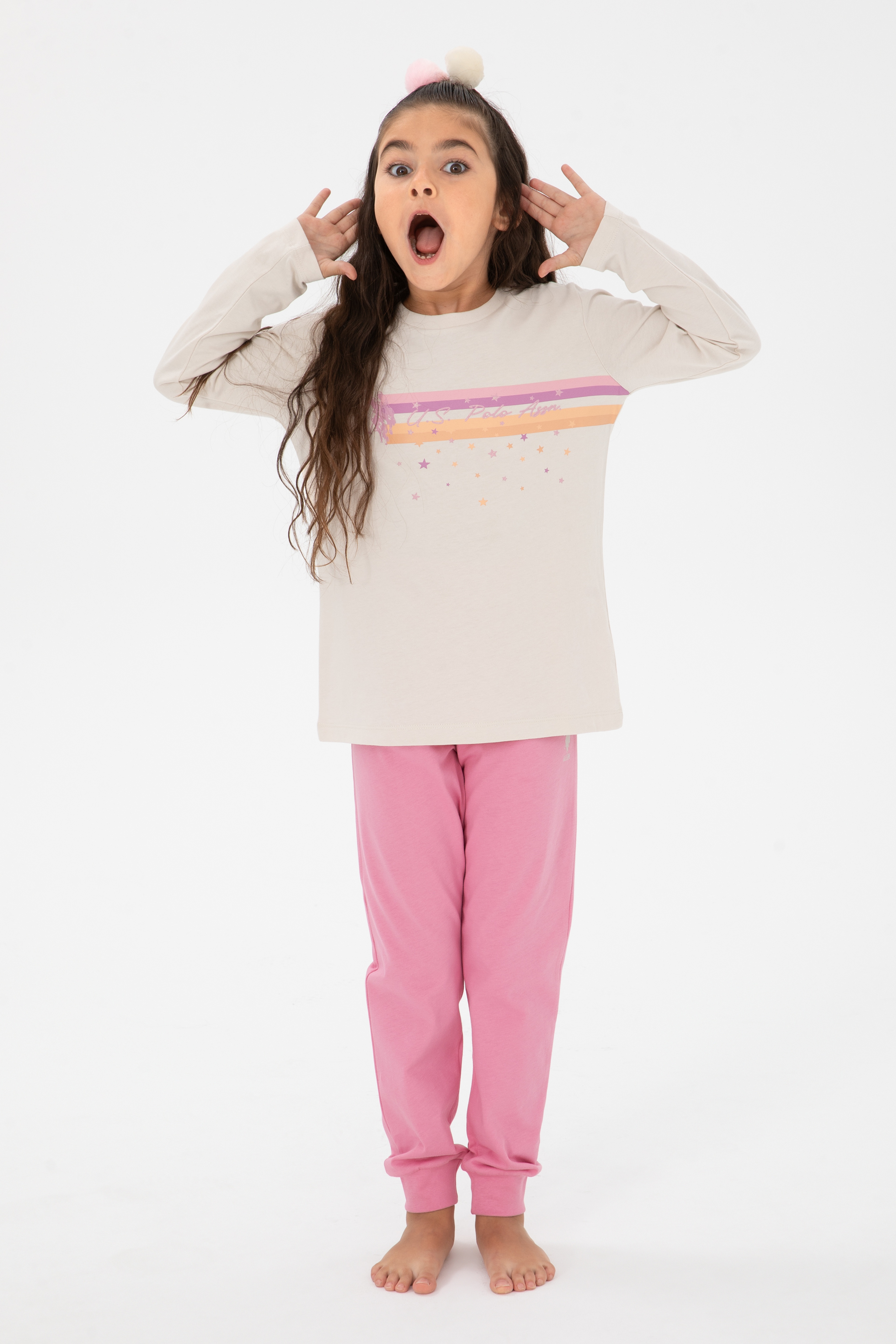 Kız Çocuk Pembe Alt Üst Takım - Image 3