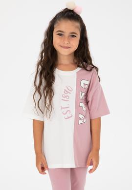 Kız Çocuk Pembe Şortlu Alt Üst Takım - 50312404005