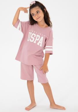 Kız Çocuk Pembe Şortlu Alt Üst Takım - 50312529002