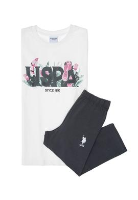 Kız Çocuk Beyaz Pijama Takımı - 50312579002