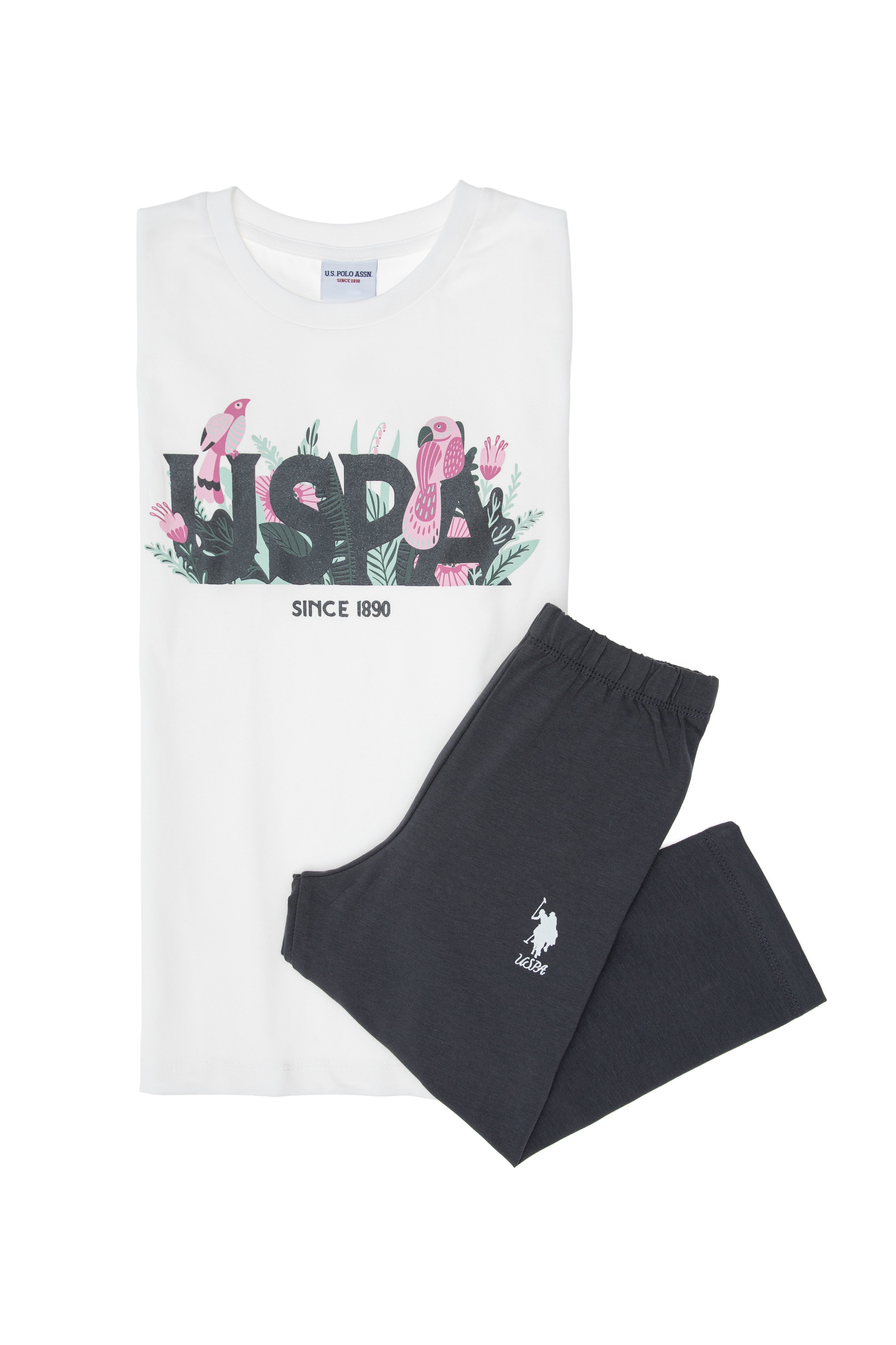 Kız Çocuk Beyaz Pijama Takımı - Image 3