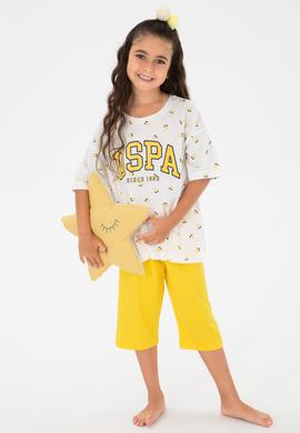 Kız Çocuk Sarı Capri Alt Üst Takım - 50315465001
