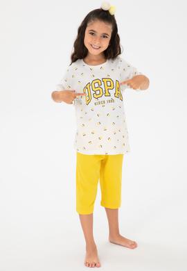 Kız Çocuk Sarı Capri Alt Üst Takım - 50315465001