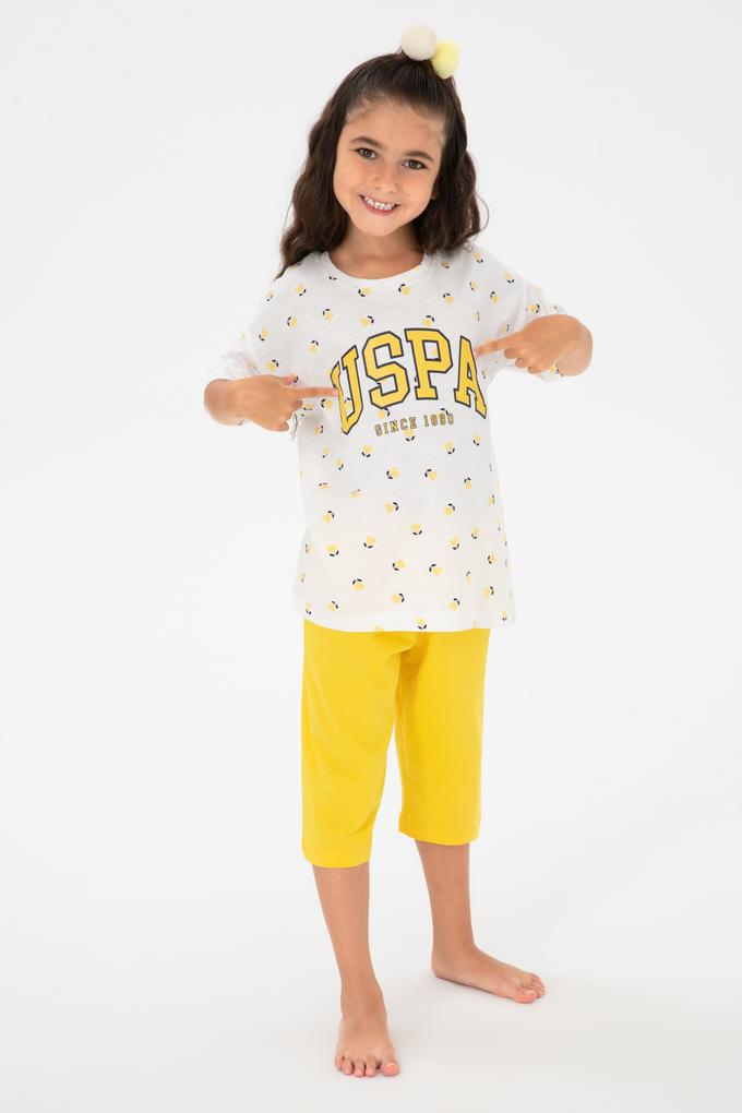 Kız Çocuk Sarı Capri Alt Üst Takım