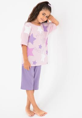Kız Çocuk Lila Şortlu Alt Üst Takım - 50315466010