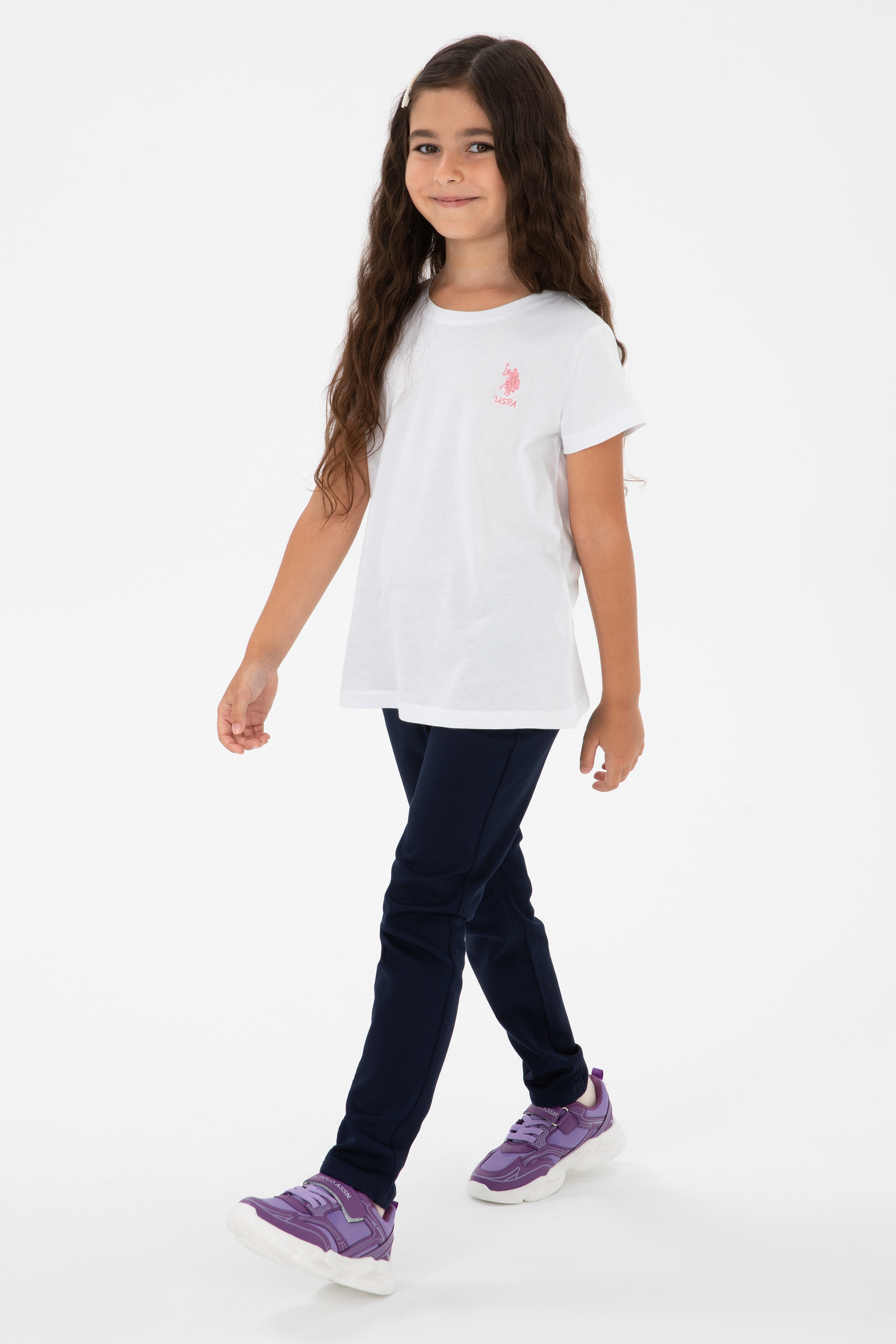 Kız Çocuk Lacivert Toothpick Fit Kanvas Pantolon - Image 2