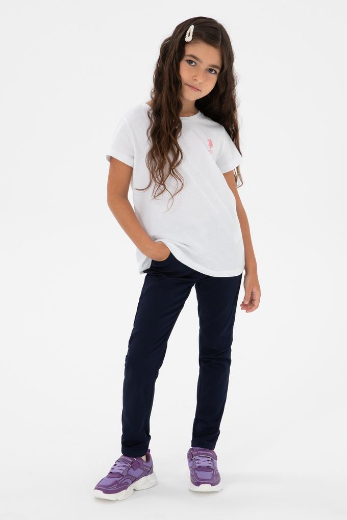 Kız Çocuk Lacivert Toothpick Fit Kanvas Pantolon