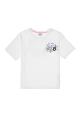 Kız Çocuk Beyaz Şortlu Alt Üst Takım - 50312453002