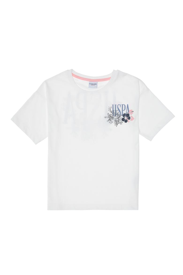 Kız Çocuk Beyaz Şortlu Alt Üst Takım - 50312453002