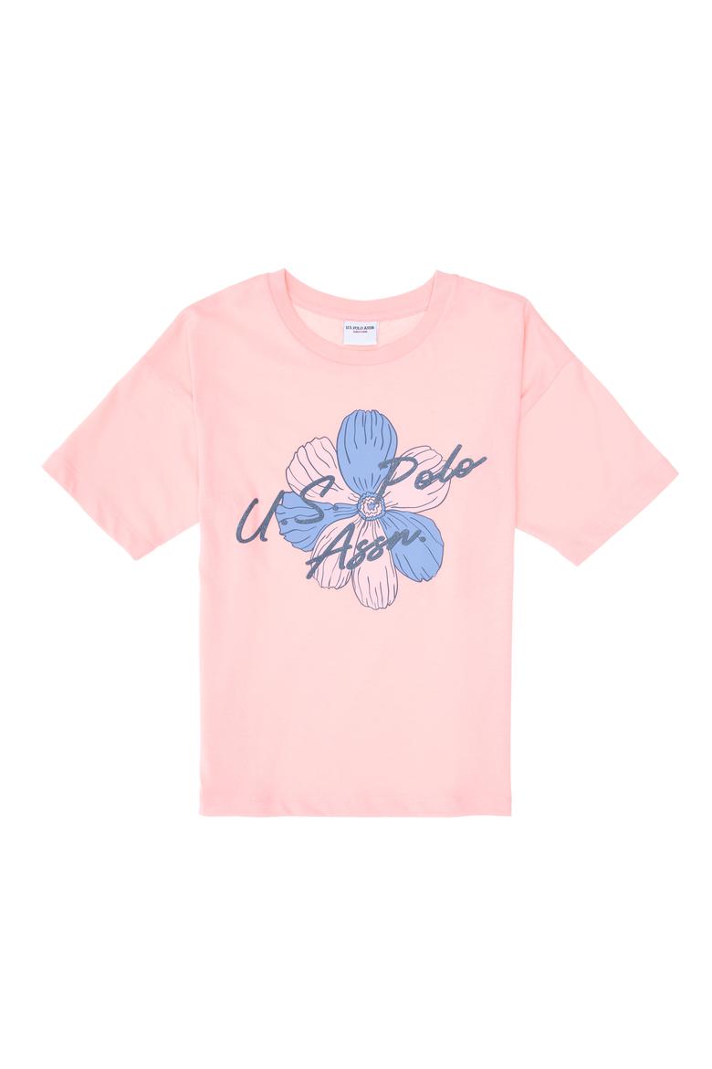 Kız Çocuk Somon Şortlu Alt Üst Takım - 50312506004