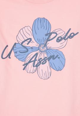 Kız Çocuk Somon Şortlu Alt Üst Takım - 50312506004