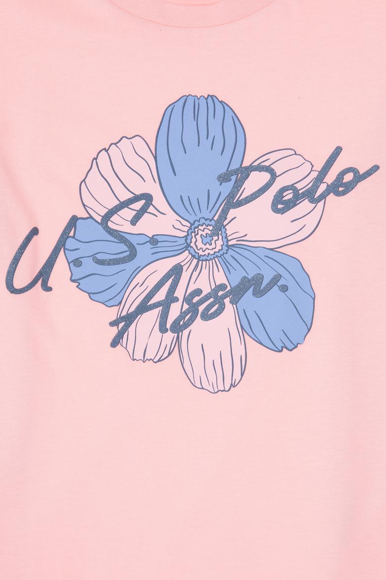 Kız Çocuk Somon Şortlu Alt Üst Takım - 50312506004