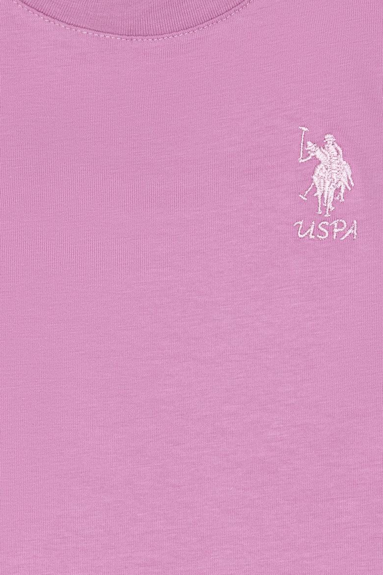 Kız Çocuk Fuşya Bisiklet Yaka Basic Sweatshirt - 50313123002