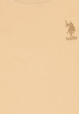 Kız Çocuk Bej Bisiklet Yaka Basic Sweatshirt - 50313123017