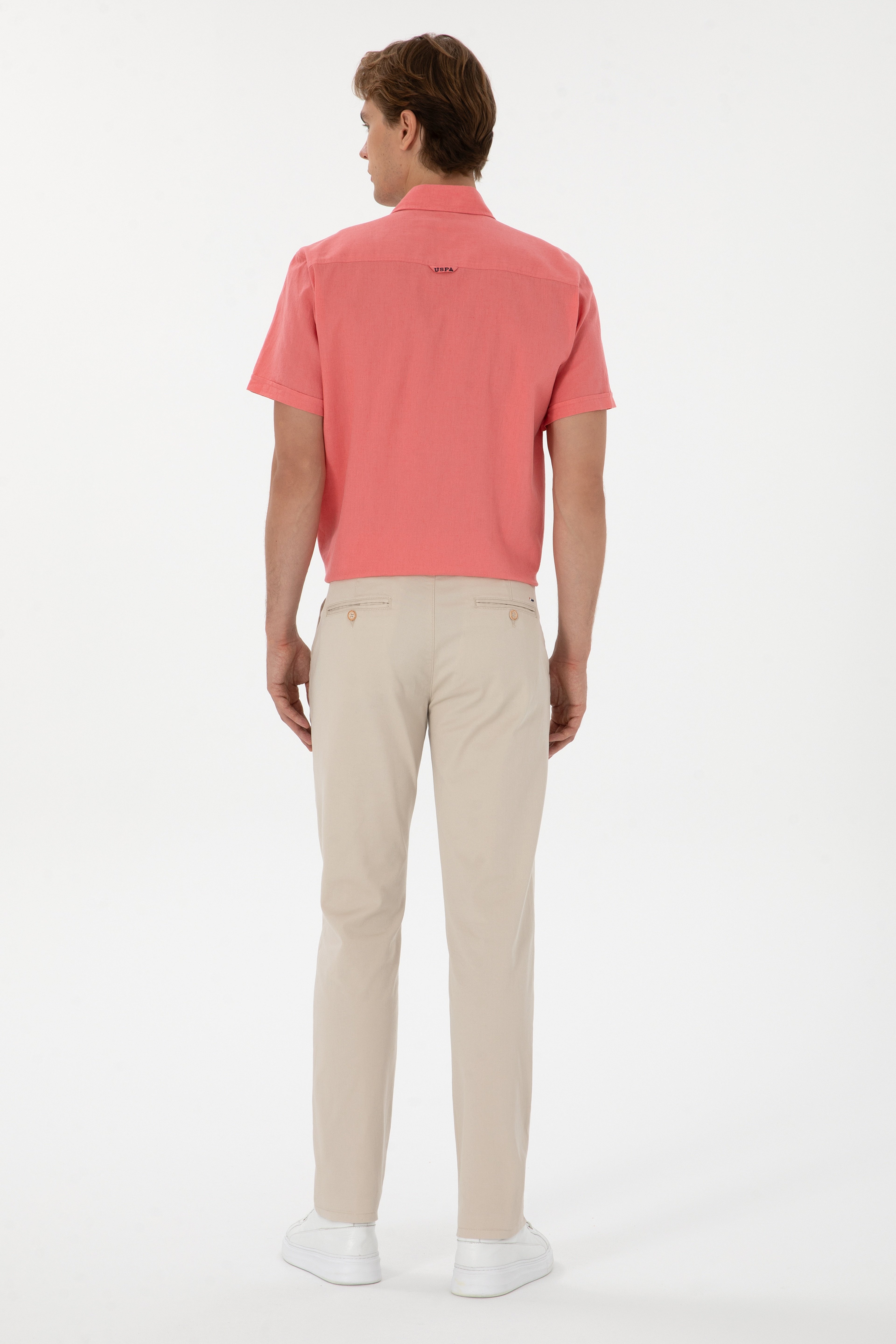 Erkek Regular Fit Taş Kanvas / Chino Pantolon - Image 4