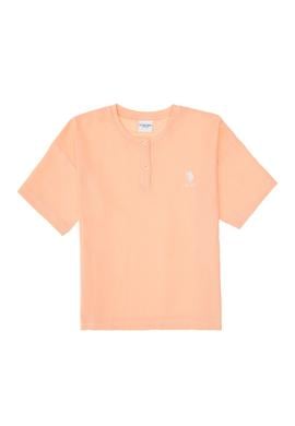 Kız Çocuk Somon Şortlu Alt Üst Takım - 50312537008