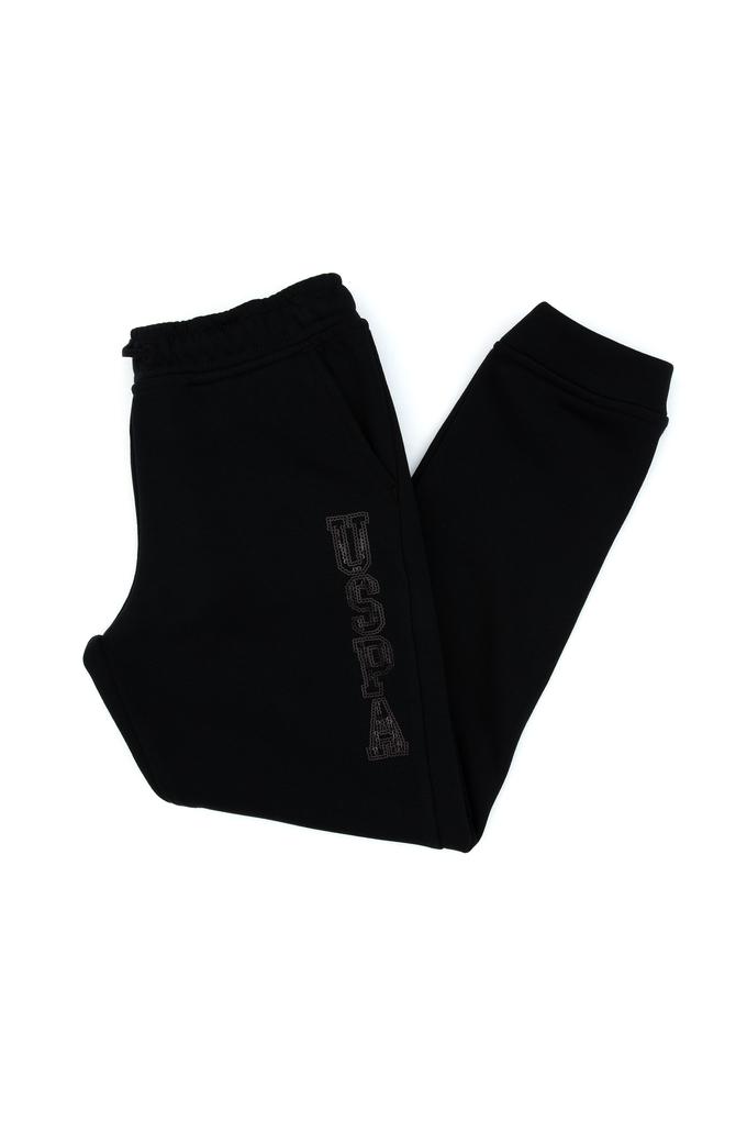 Kız Çocuk Siyah Payet İşlemeli Jogger Eşofman Altı