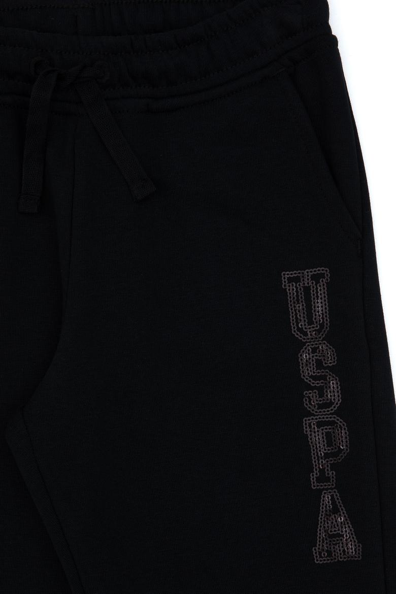 Kız Çocuk Siyah Payet İşlemeli Jogger Eşofman Altı - 50314471029