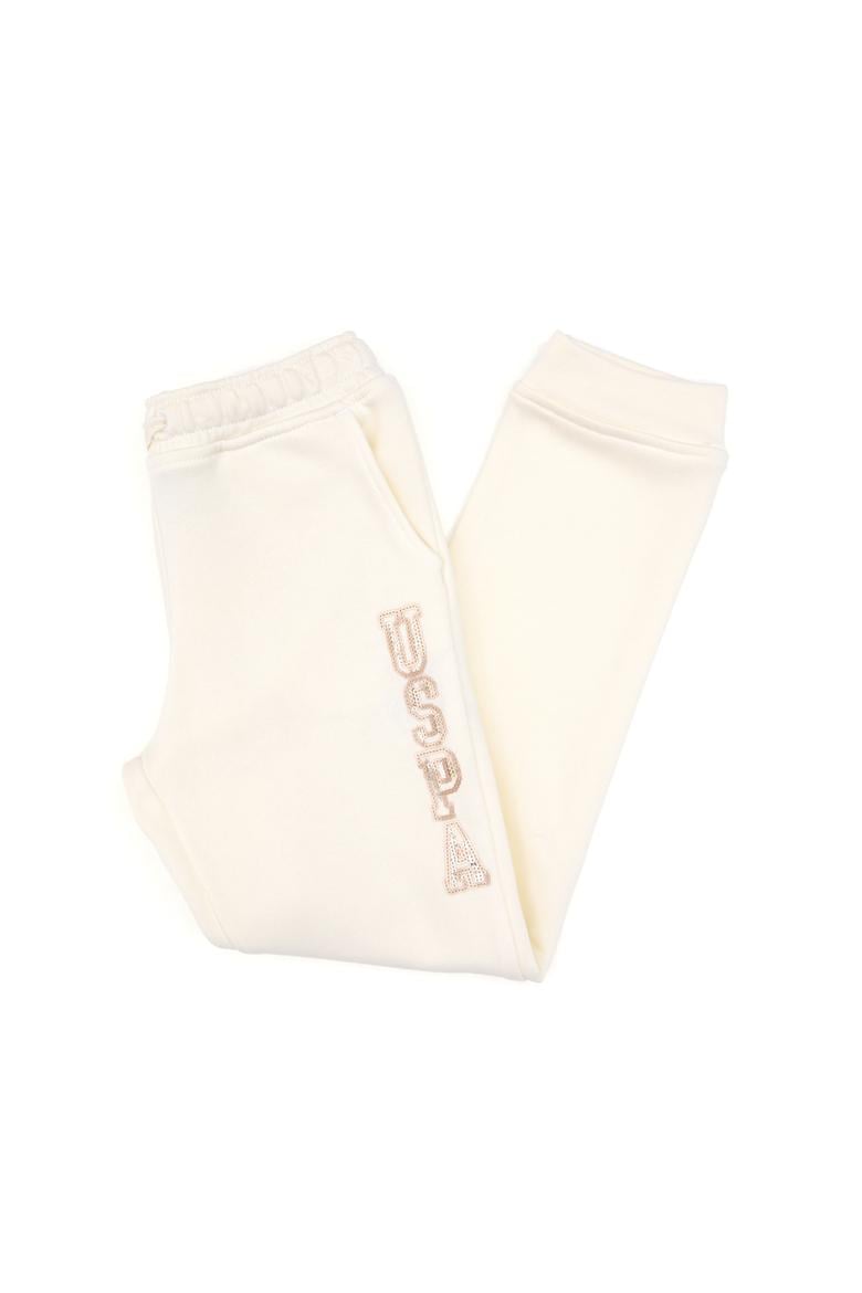 Kız Çocuk Krem Payet İşlemeli Jogger Eşofman Altı - 50314471054