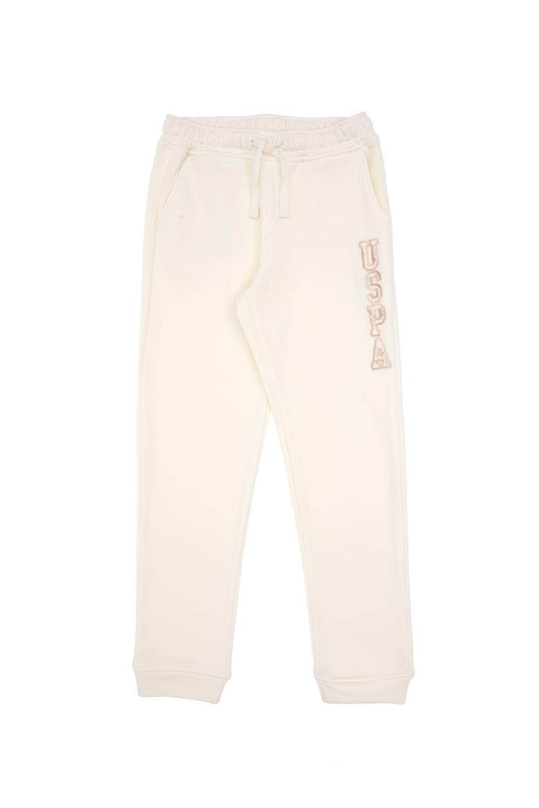 Kız Çocuk Krem Payet İşlemeli Jogger Eşofman Altı - 50314471054