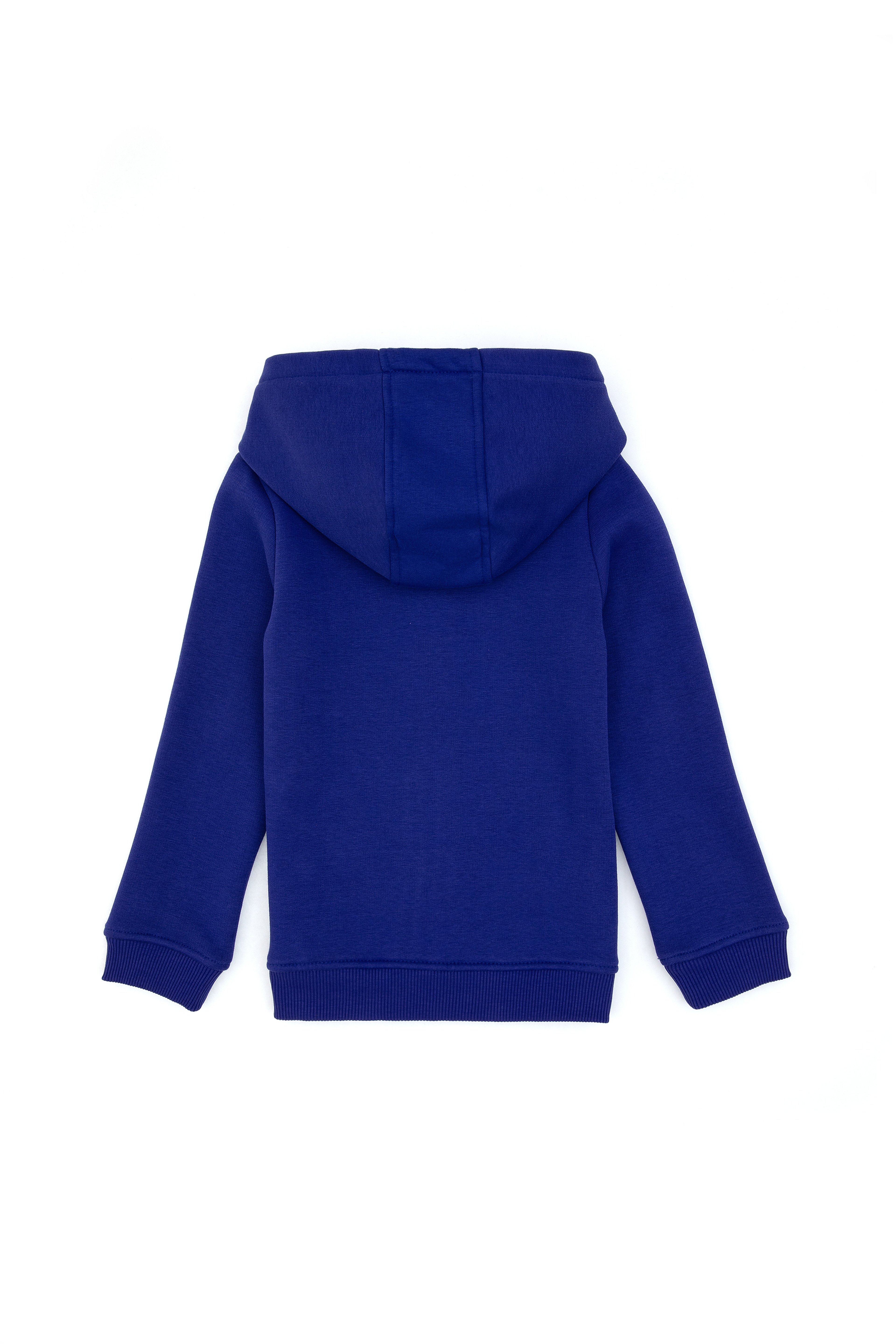 Kız Çocuk Mor Kapüşonlu Fermuarlı Şardonlu Basic Sweatshirt - Image 4